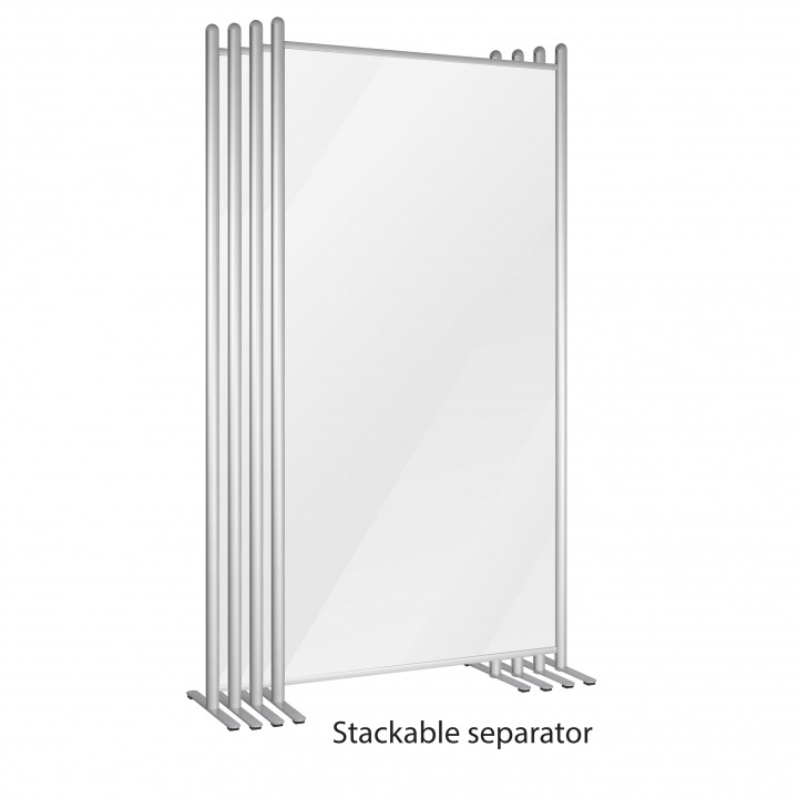 Clear Wall Separator - MT Displays